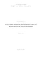 prikaz prve stranice dokumenta Upravljanje gibanjem trkaćeg bolida koristeći modelsko prediktivno upravljanje