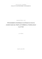 prikaz prve stranice dokumenta Programsko rješenje za učenje slogova zasnovano na višeplatformskoj tehnologiji Flutter