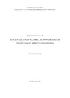 prikaz prve stranice dokumenta Objašnjivost modela strojnog učenja u predikciji afektivnih poremećaja