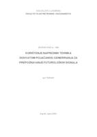 prikaz prve stranice dokumenta Korištenje naprednih tehnika dohvatom-pojačanog generiranja za prepoznavanje futuroloških signala