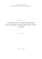 prikaz prve stranice dokumenta Dijagonalizacija antisimetričnih matrica specijaliziranih korijena simplektičke Liejeve algebre