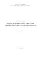 prikaz prve stranice dokumenta Primjena neuronskih mreža s kompleksnim vrijednostima u klasifikaciji radarskih signala