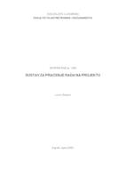 prikaz prve stranice dokumenta Sustav za praćenje rada na projektu