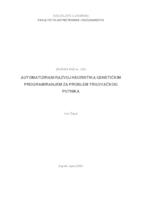 prikaz prve stranice dokumenta Automatizirani razvoj heuristika genetičkim programiranjem za problem trgovačkog putnika
