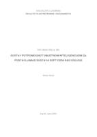 prikaz prve stranice dokumenta Sustav potpomognut umjetnom inteligencijom za postavljanje sustava softvera kao usluge