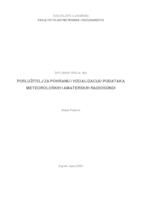 prikaz prve stranice dokumenta Poslužitelj za pohranu i vizualizaciju podataka meteoroloških i amaterskih radiosondi