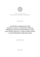 prikaz prve stranice dokumenta Algoritmi za smanjenje zone neosjetljivosti u otkrivanju gubitka mrežnoga napona distribuiranih izvora električne energije u paralelnom pogonu s elektroenergetskim sustavom