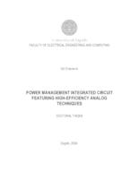 prikaz prve stranice dokumenta Power management integrated circuit featuring high-efficiency analog techniques