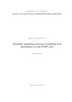 prikaz prve stranice dokumenta Modeliranje i simulacija signalizacijskog prometa protokola Diameter na PCRF jedinicu