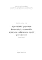 prikaz prve stranice dokumenta Hijerarhijsko grupiranje kompozitnih primjenskih programa s obzirom na model pouzdanosti