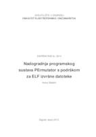 prikaz prve stranice dokumenta Nadogradnja programskog sustava PErmutator s podrškom za ELF izvršne datoteke