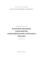 prikaz prve stranice dokumenta Električne i mehaničke karakteristike visokotemperaturnih vodiča malih provjesa