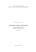 prikaz prve stranice dokumenta Virtualne maske pokretane praćenjem lica