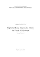 prikaz prve stranice dokumenta Implementacija neuronske mreže na FPGA sklopovima
