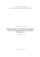 prikaz prve stranice dokumenta Modeliranje otpornog računskog shunta pomoću metode konačnih elemenata