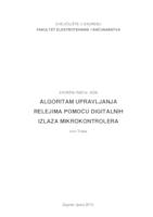 prikaz prve stranice dokumenta Algoritam upravljanja relejima pomoću digitalnih izlaza mikrokontrolera