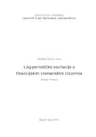 prikaz prve stranice dokumenta Log-periodičke oscilacije u financijskim vremenskim nizovima