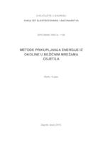 prikaz prve stranice dokumenta Metode prikupljanja energije iz okoline u bežičnim mrežama osjetila