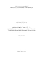prikaz prve stranice dokumenta Programski sustav za transformaciju i slanje e-računa