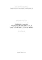 prikaz prve stranice dokumenta Demonstracija protokola usmjeravanja u telekomunikacijskoj mreži