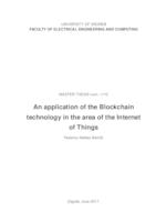 prikaz prve stranice dokumenta Primjena tehnologije Blockchain u području Interneta stvari