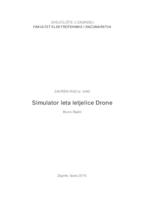 prikaz prve stranice dokumenta Simulator leta letjelice Drone