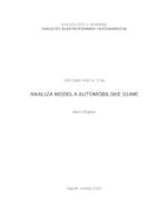 prikaz prve stranice dokumenta Analiza modela automobilske gume