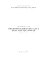 prikaz prve stranice dokumenta Strujeći prijenos digitalnog video signala USB 3.0 sabirnicom