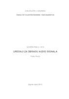 prikaz prve stranice dokumenta Uređaji za obradu audio signala