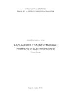 prikaz prve stranice dokumenta Laplaceova transformacija i primjene u elektrotehnici