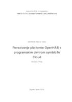 prikaz prve stranice dokumenta Povezivanje platforme OpenHAB s programskim okvirom symbIoTe Cloud