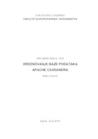 prikaz prve stranice dokumenta Vrednovanje baze podataka Apache Cassandra