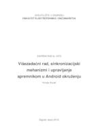 prikaz prve stranice dokumenta Višezadaćni rad, sinkronizacijski mehanizmi i upravljanje spermnikom u Android okruženju