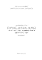 prikaz prve stranice dokumenta Modifikacija mehanizama kontrole zakrčenja CUBIC u transportnom protokolu TCP
