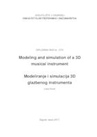 prikaz prve stranice dokumenta Modeliranje i simulacija 3D glazbenog instrumenta