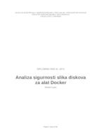 prikaz prve stranice dokumenta Analiza sigurnosti slika diskova za alat Docker