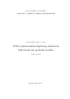 prikaz prve stranice dokumenta FPGA implementacija digitalnog pretvarača frekvencije bez upotrebe množila