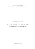 prikaz prve stranice dokumenta Vizija industrije 4.0 s primjenom na proizvodna postrojenja