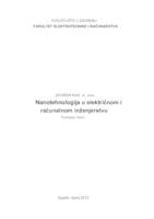 prikaz prve stranice dokumenta Nanotehnologija u elektroničkom I računalnom inženjerstvu