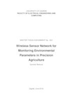 prikaz prve stranice dokumenta Bežična senzorska mreža za praćenje parametara okoline u preciznoj poljoprivredi