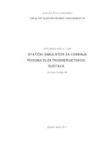 prikaz prve stranice dokumenta Statički simulator za vođenje pogona elektroenergetskog sustava