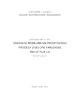 prikaz prve stranice dokumenta Digitalno modeliranje proizvodnog procesa u sklopu paradigme Industrija 4.0