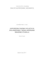 prikaz prve stranice dokumenta Usporedba radnih svojstava balansiranih i nebalansiranih binarnih stabala