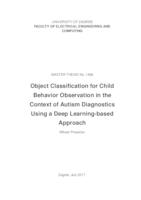 prikaz prve stranice dokumenta Klasifikacija objekata za promatranje djetetovog ponašanja u kontekstu dijagnostike autizma putem pristupa dubinskog učenja