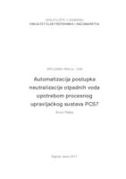 prikaz prve stranice dokumenta Automatizacija postupka neutralizacije otpadnih voda upotrebom procesnog upravljačkog sustava PCS7