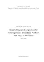 prikaz prve stranice dokumenta Prevođenje tokovnog programa za heterogenu ugradbenu platformu s procesorom RISC-V