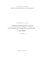 prikaz prve stranice dokumenta Integracija heterogenih sustava korištenjem tehnologije Microsoft Azure Logic Apps