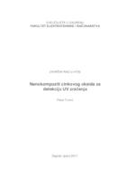 prikaz prve stranice dokumenta Nanokompoziti cikovog oksida za detekciju UV zračenja
