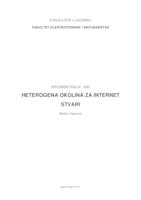 prikaz prve stranice dokumenta Heterogena okolina za Internet stvari