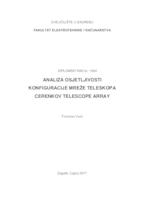 prikaz prve stranice dokumenta Analiza osjetljivosti konfiguracije mreže teleskopa Cerenkov Telescope Array